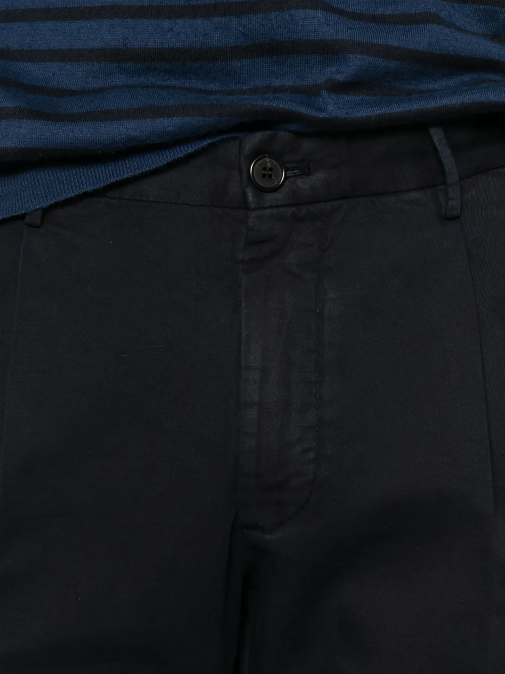 Incotex Plooibroek Blauw