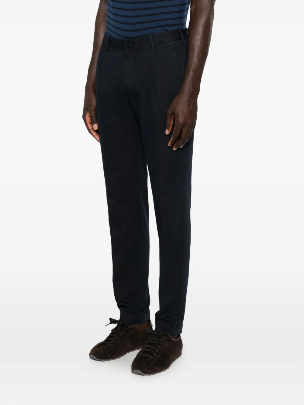 Incotex Plooibroek Blauw