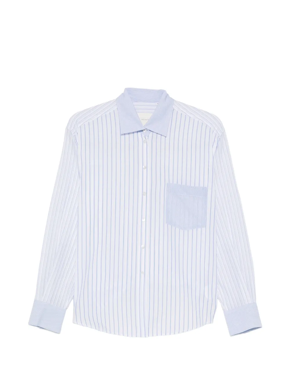 Xacus Dalia striped-pattern chest-pocket shirt - Bianco