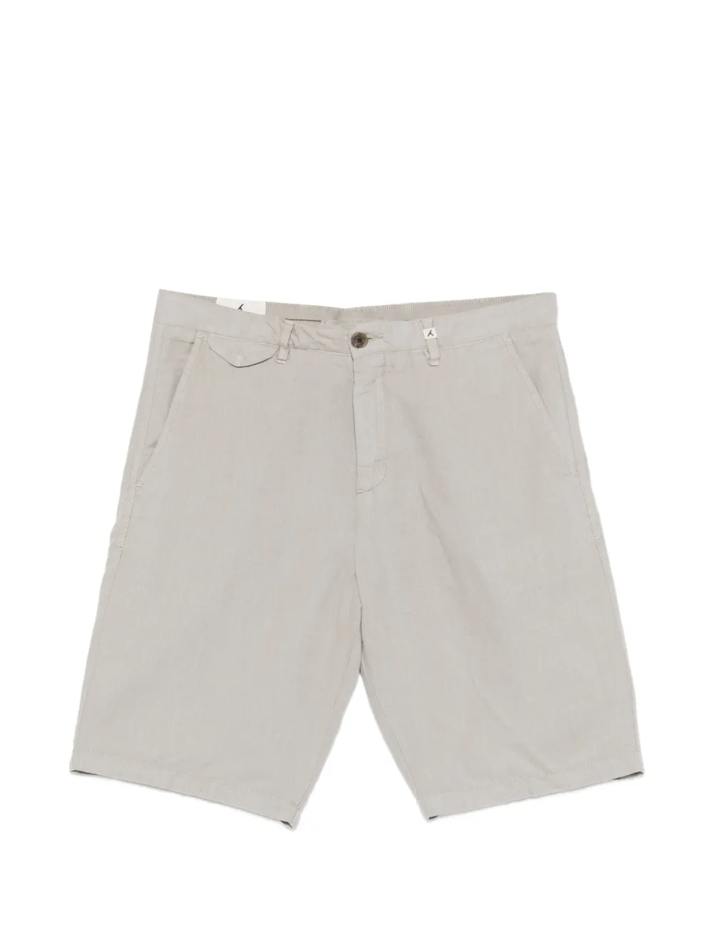 Myths side-pockets linen shorts - Toni neutri