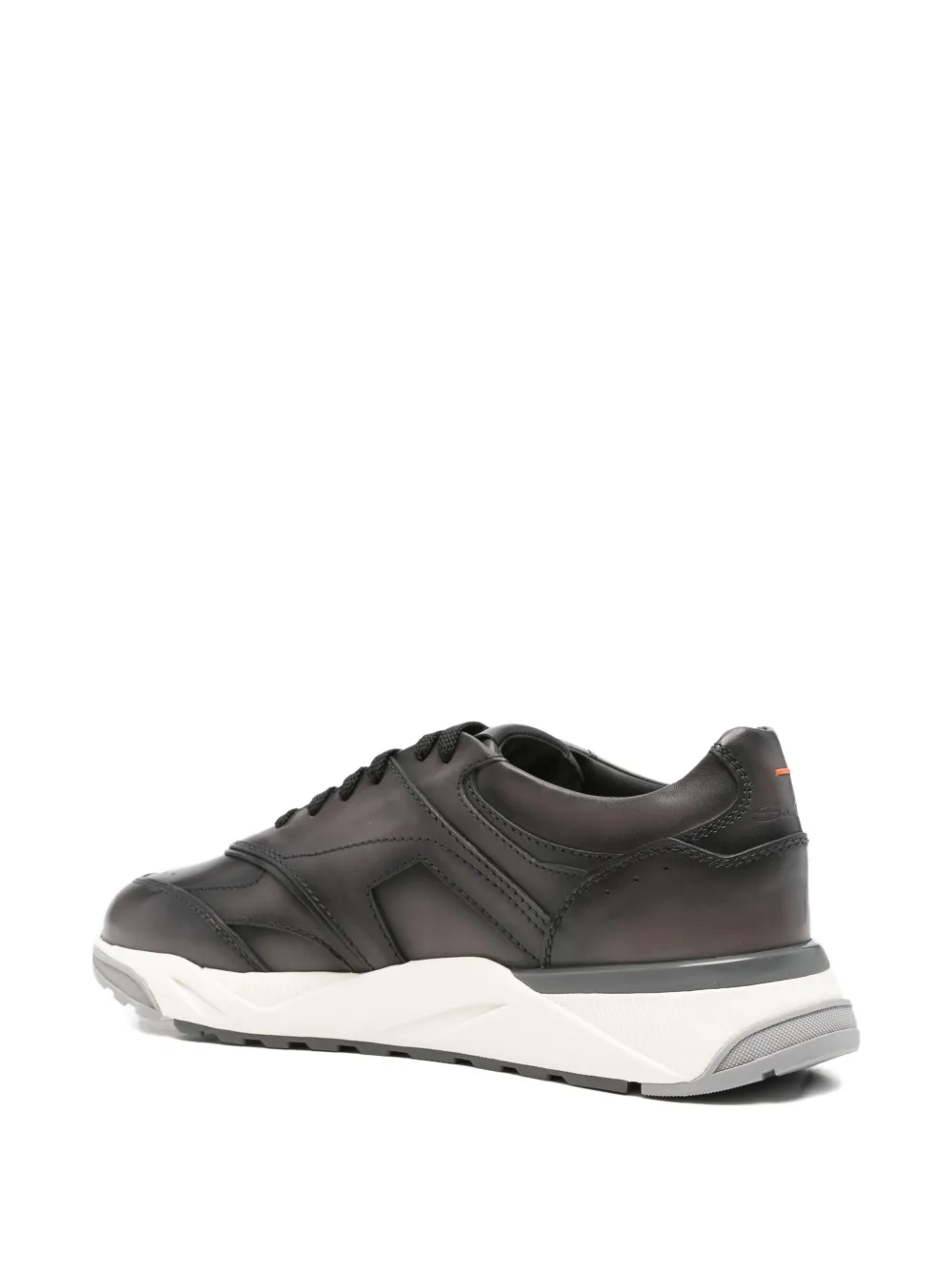 Santoni panelled leather sneakers Bruin