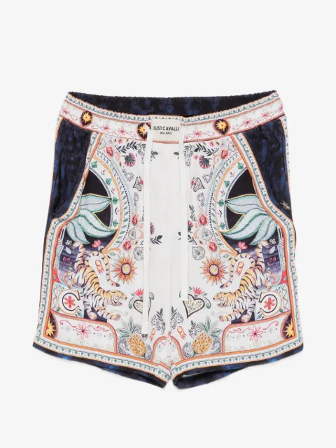 Just Cavalli printed drawstring shorts