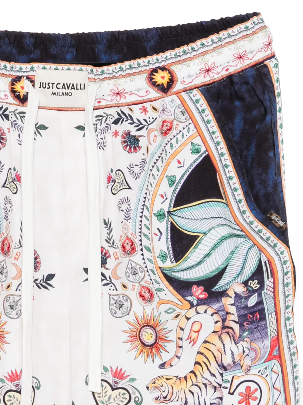Just Cavalli Shorts met grafische print Beige