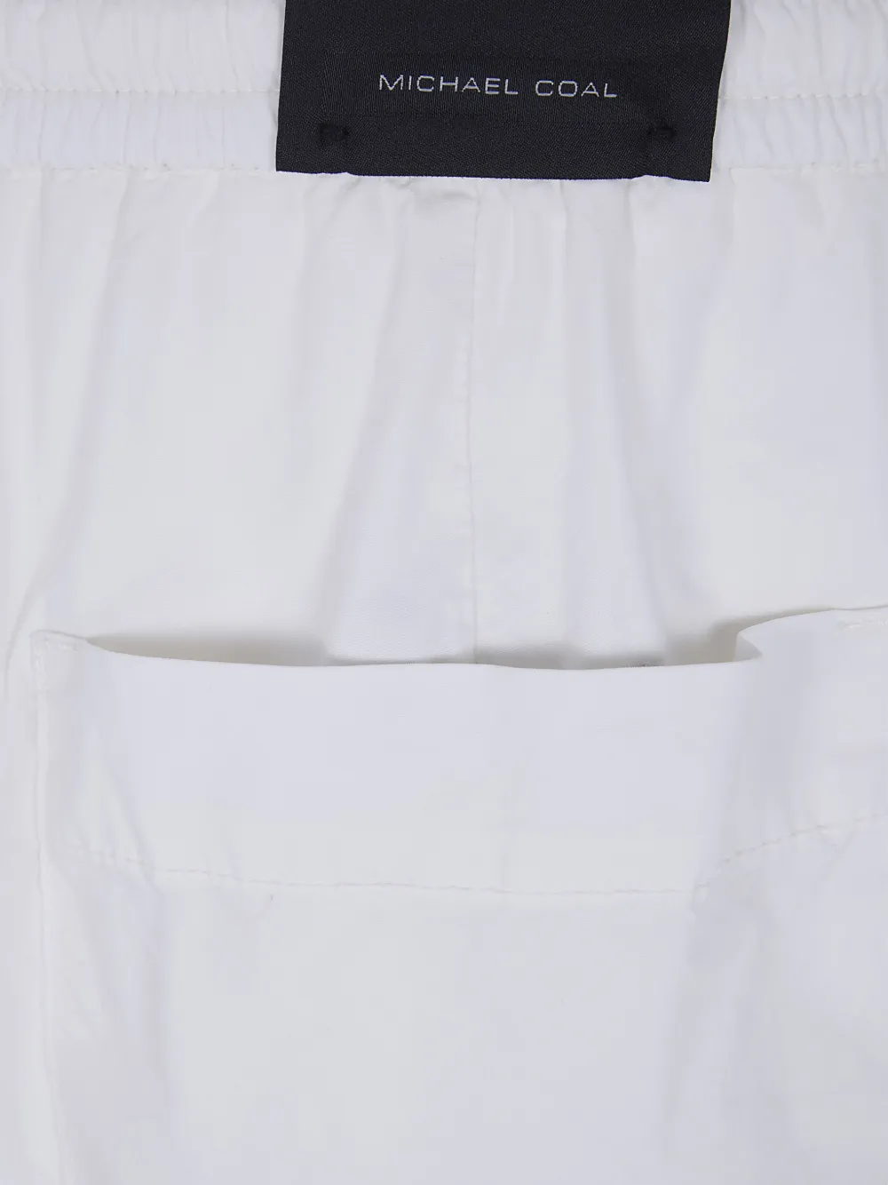 michael coal Shorts met trekkoordtaille Wit