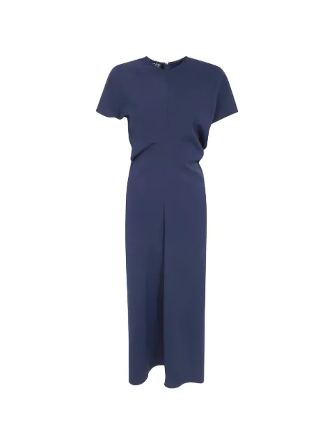 DRHOPE short-sleeve draped midi dress