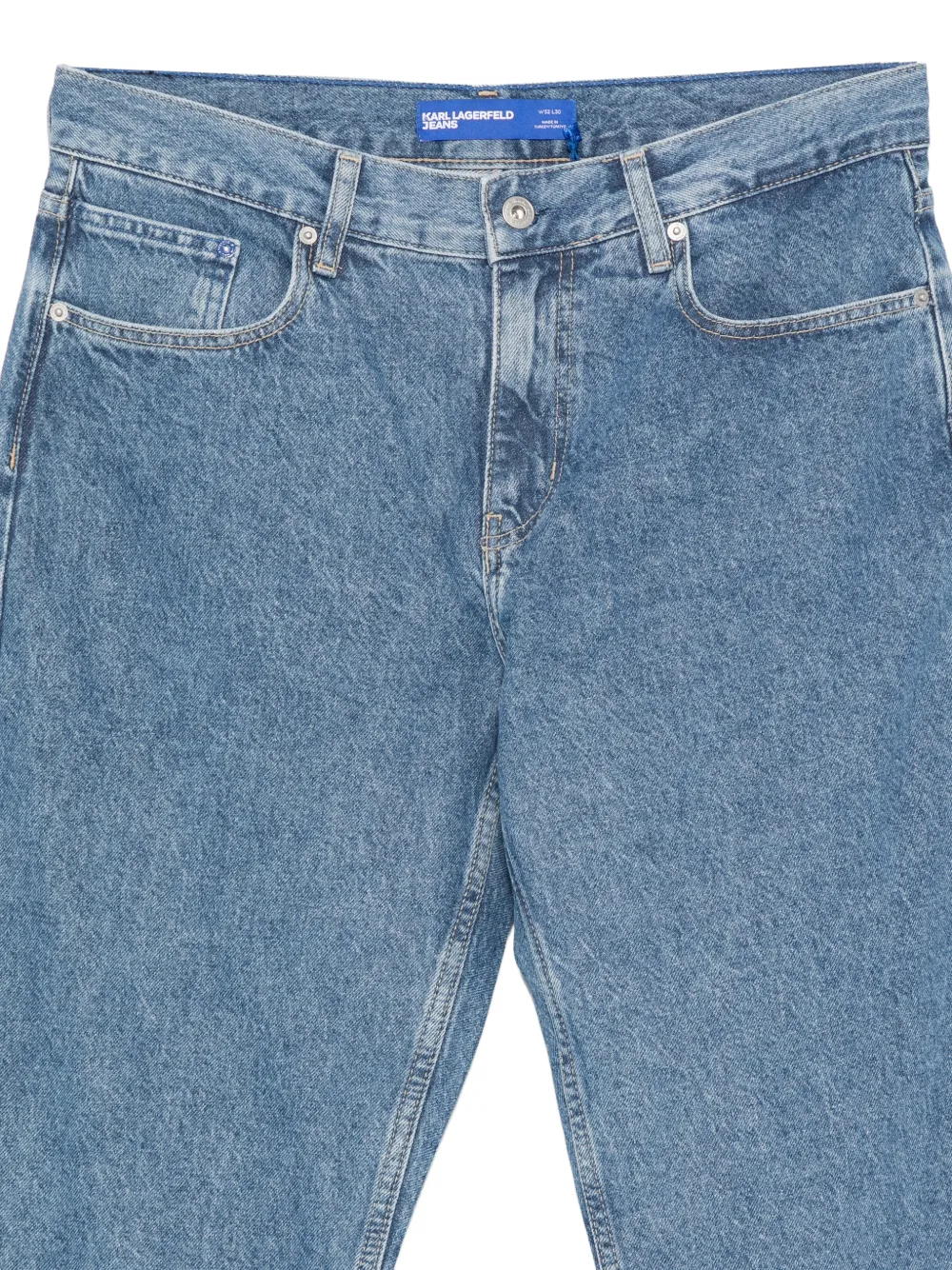 Karl Lagerfeld Jeans met logopatch Blauw