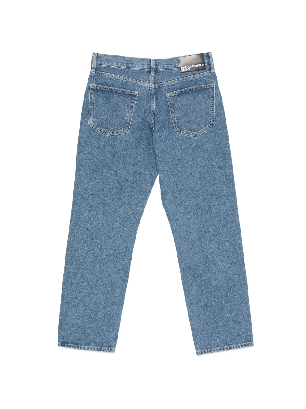 Karl Lagerfeld Jeans met logopatch Blauw