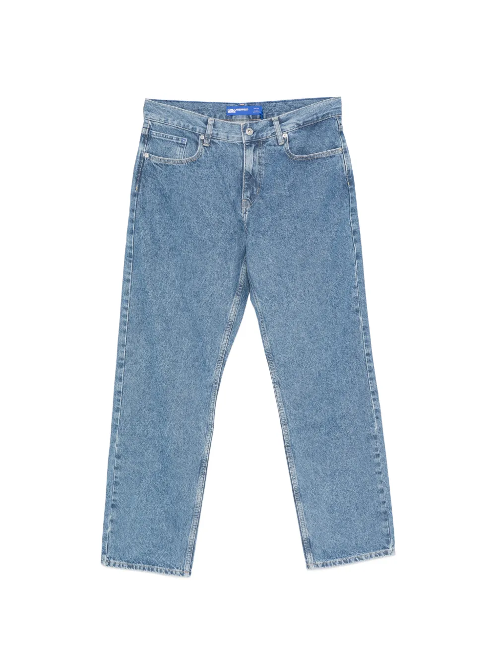 Karl Lagerfeld Jeans logo-patch jeans - Blu