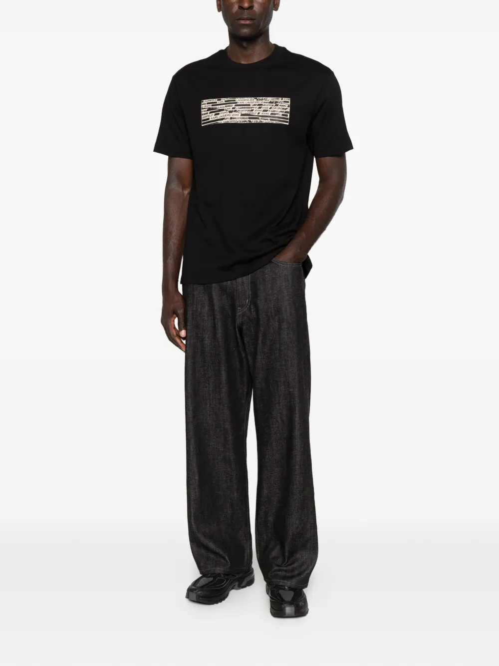 Karl Lagerfeld Jeans T-shirt Zwart