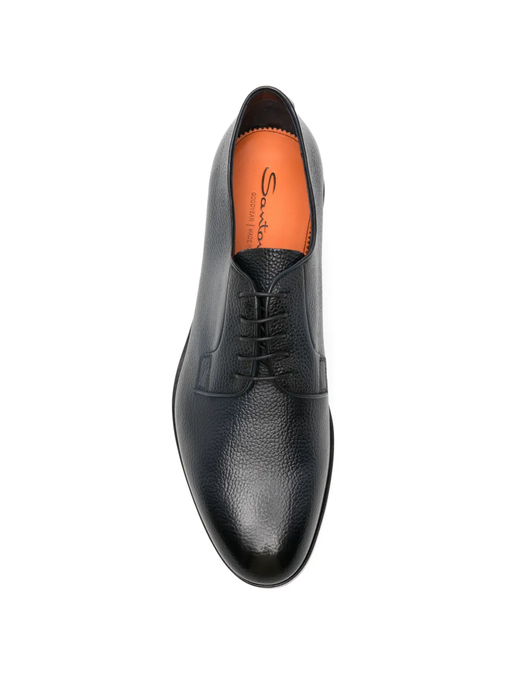 Santoni leather Derby shoes Blauw
