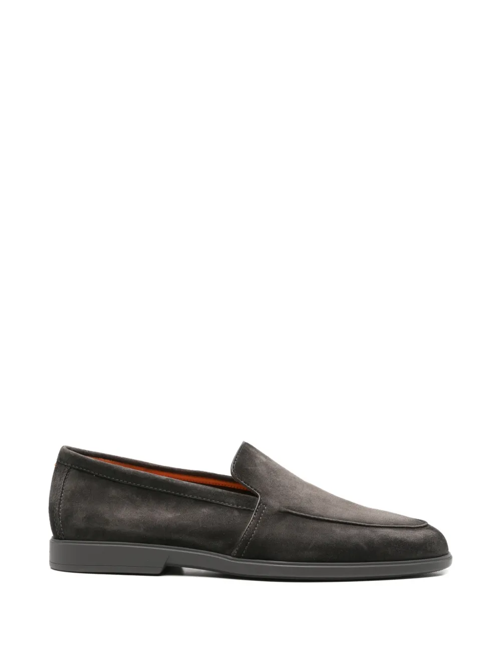 Santoni suede slip-on loafers - Grigio
