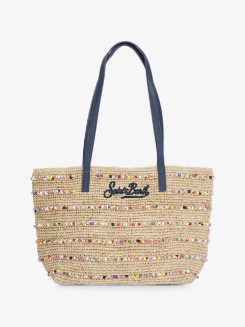 MC2 Saint Barth medium City bead-embellished tote bag