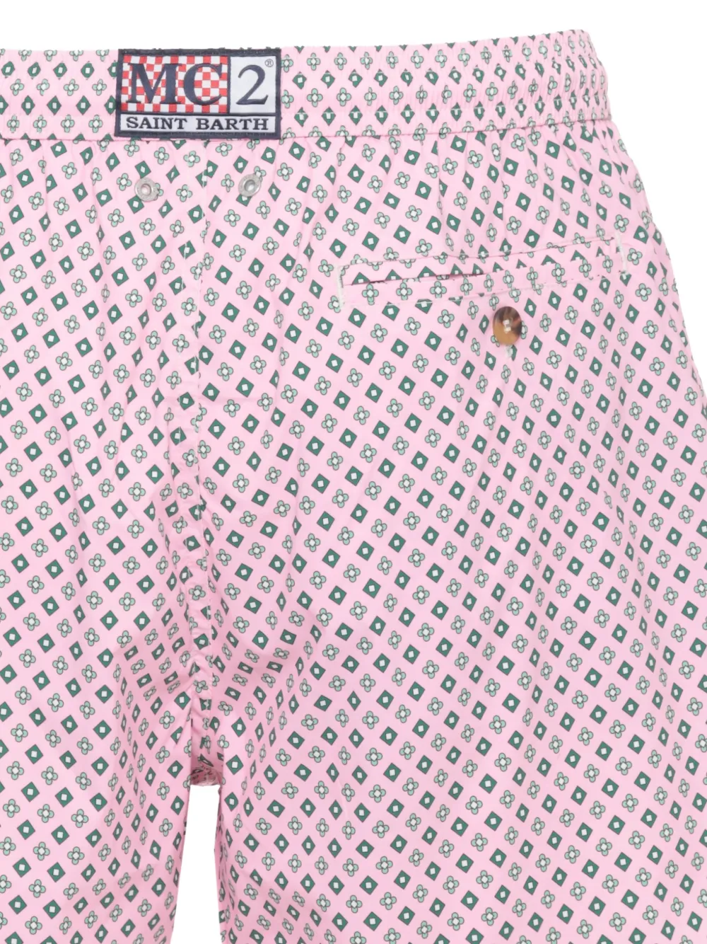 MC2 Saint Barth Zwembroek met geometrische print Roze