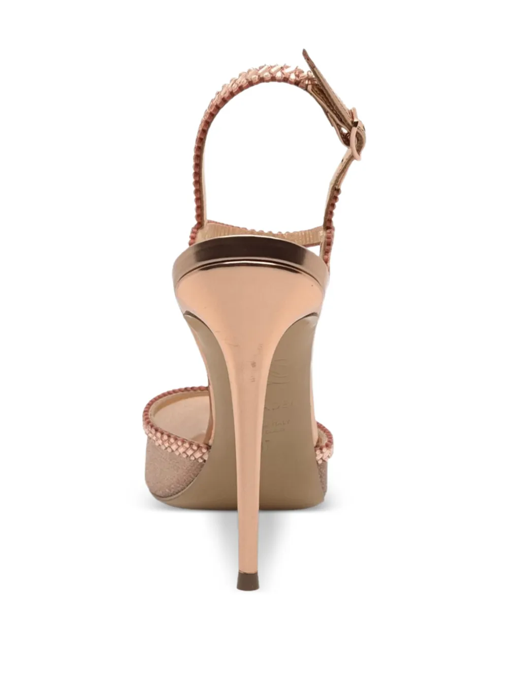 Casadei Julia Josephine glitter-effect crystal-embellished pumps Beige