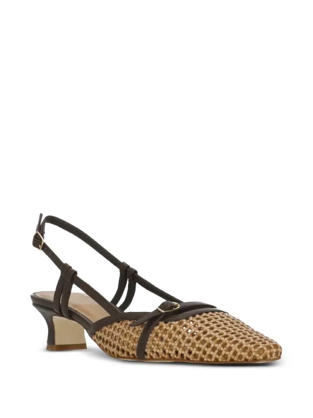 The Seller woven buckle-strap pumps Bruin