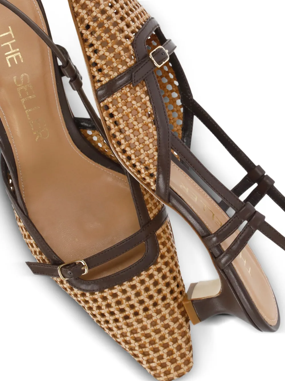 The Seller woven buckle-strap pumps Bruin
