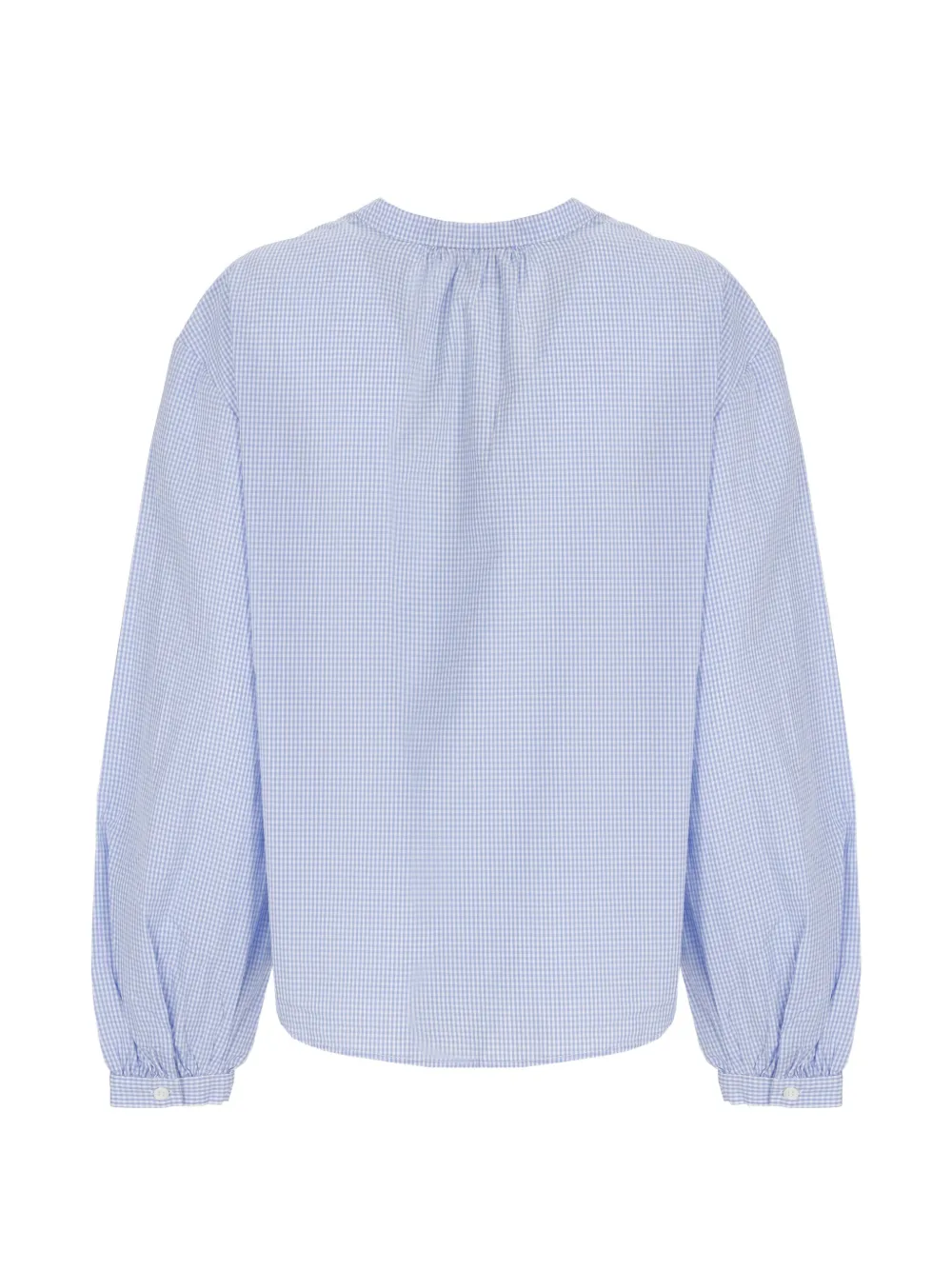  Mc2 Saint Barth Liona Gingham Embroidered Shirt - Azul 