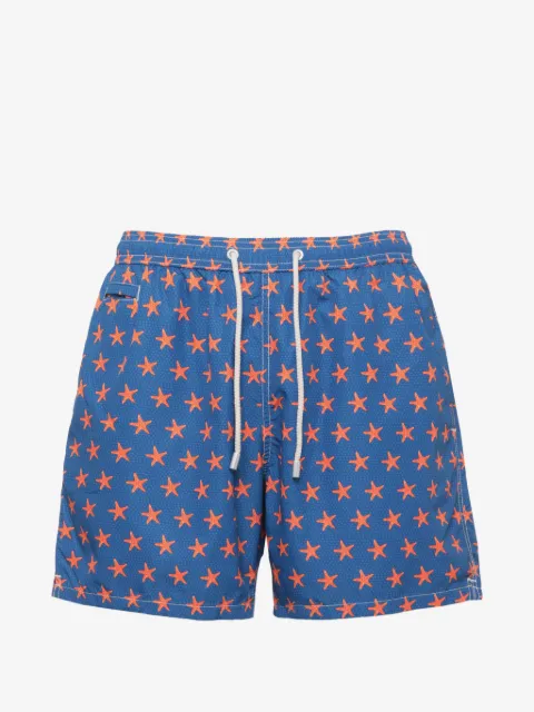 MC2 Saint Barth shorts de playa con estrellas de mar estampadas y cordones en la pretina