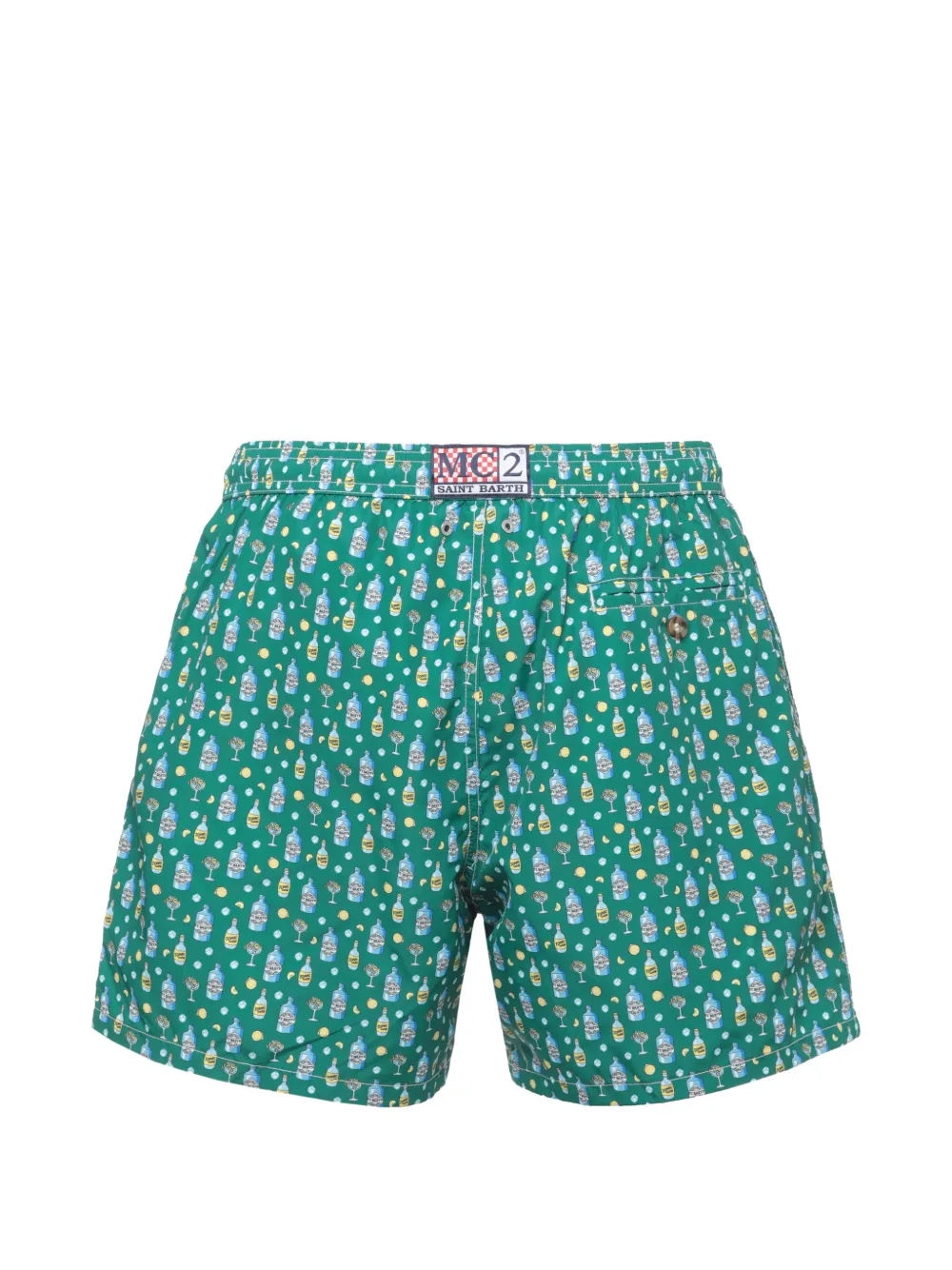  Mc2 Saint Barth Bañador Lighting Con Estampado Gráfico - Verde 