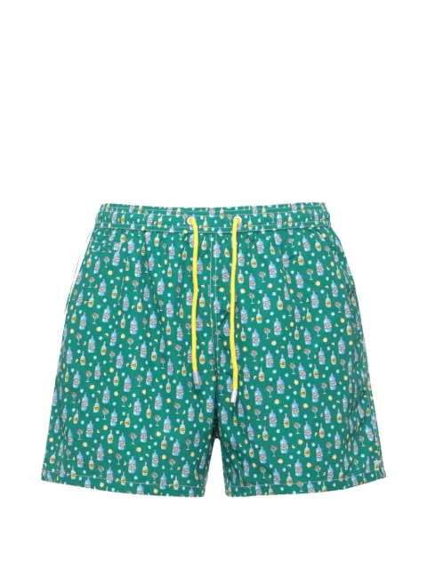 MC2 Saint Barth badeshorts med grafisk lyntryk