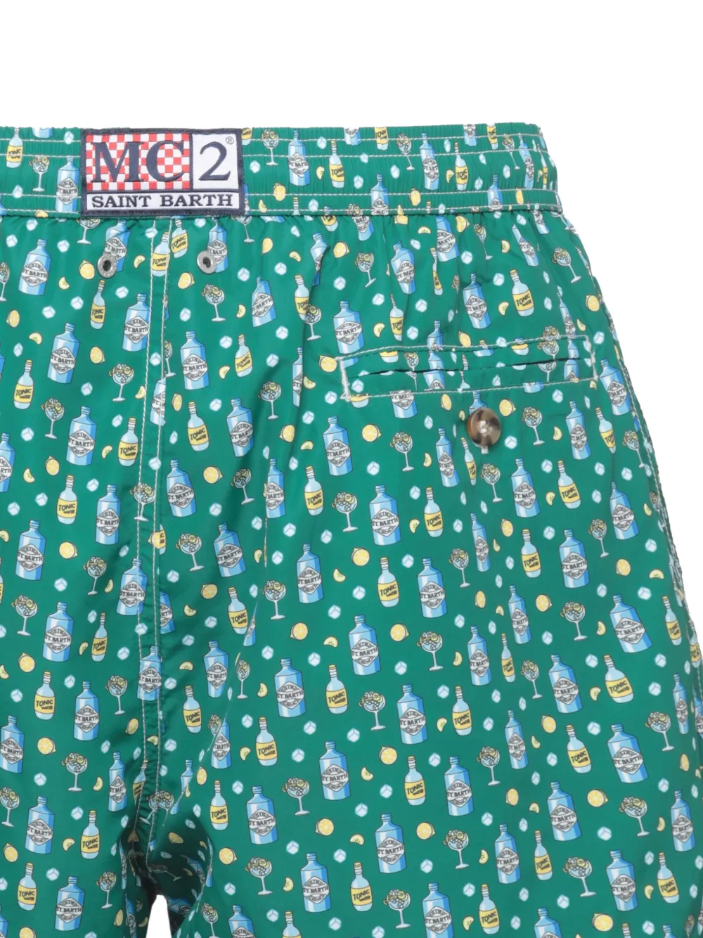  Mc2 Saint Barth Bañador Lighting Con Estampado Gráfico - Verde 