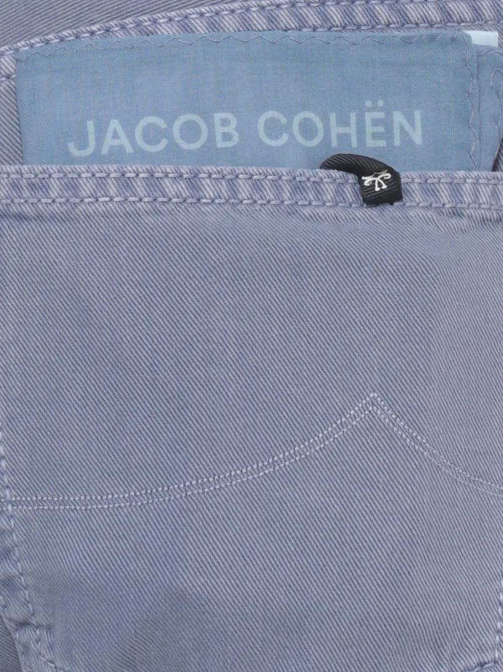 Jacob Cohën Straight broek met logopatch Blauw