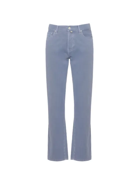 Jacob Cohën logo-patch straight-leg trousers
