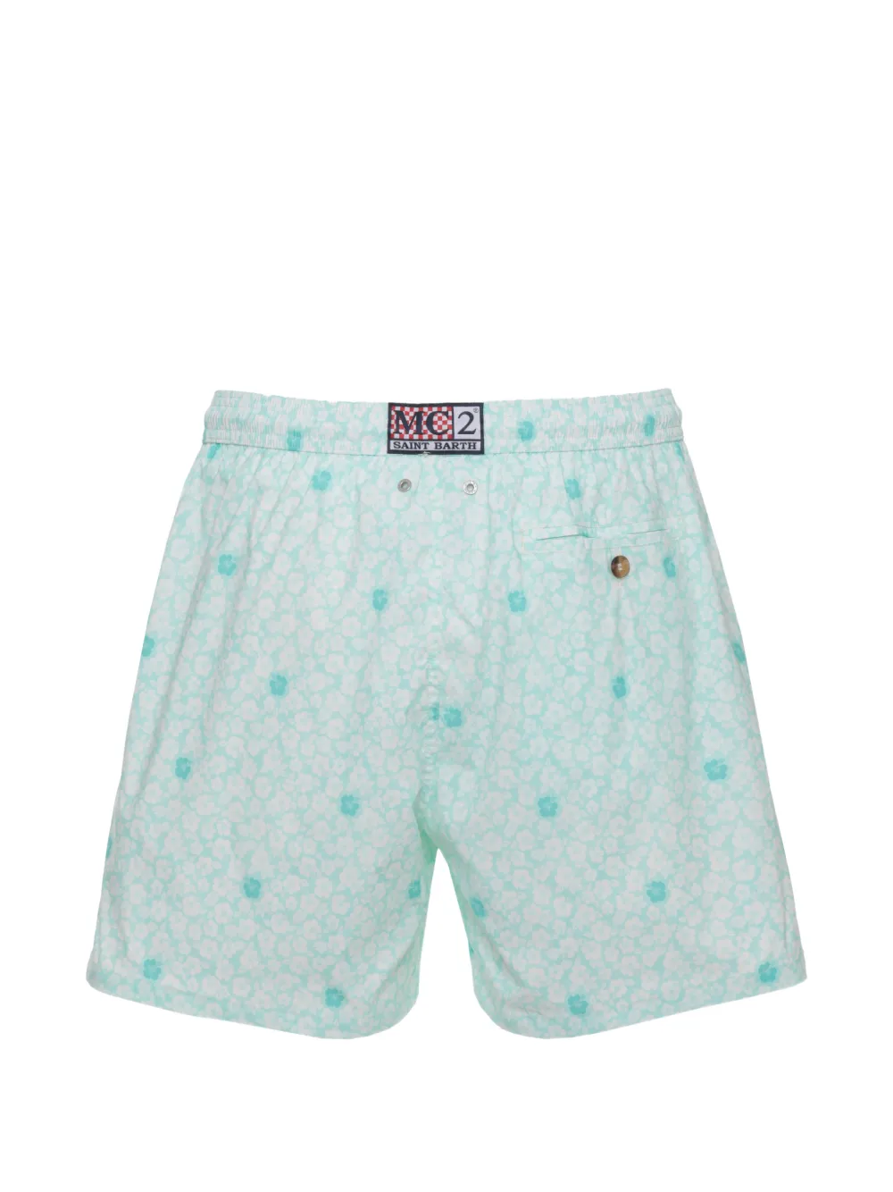  Mc2 Saint Barth Bañador Con Estampado Floral - Azul 