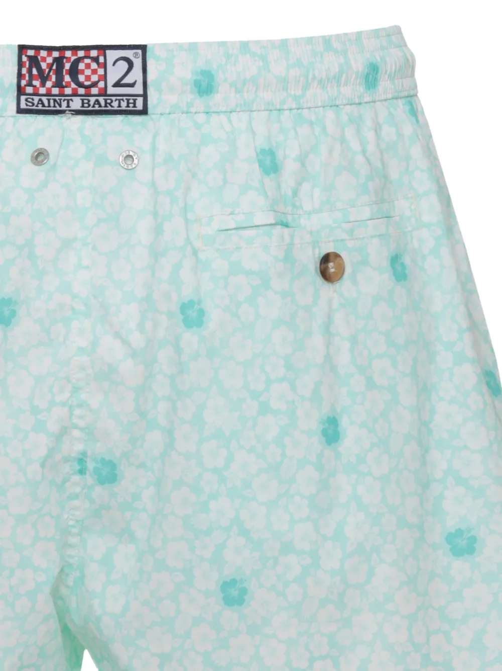  Mc2 Saint Barth Bañador Con Estampado Floral - Azul 