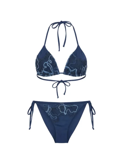 Ermanno Scervino bikini con bordado de encaje