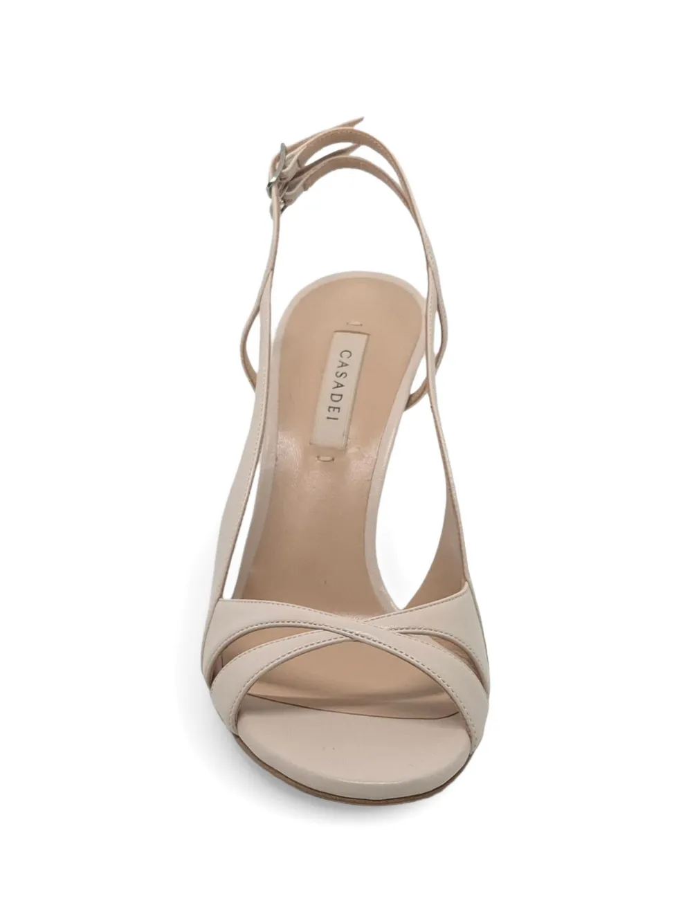 Casadei Julia Samurai buckle-fastening crossover-strap sandals Beige