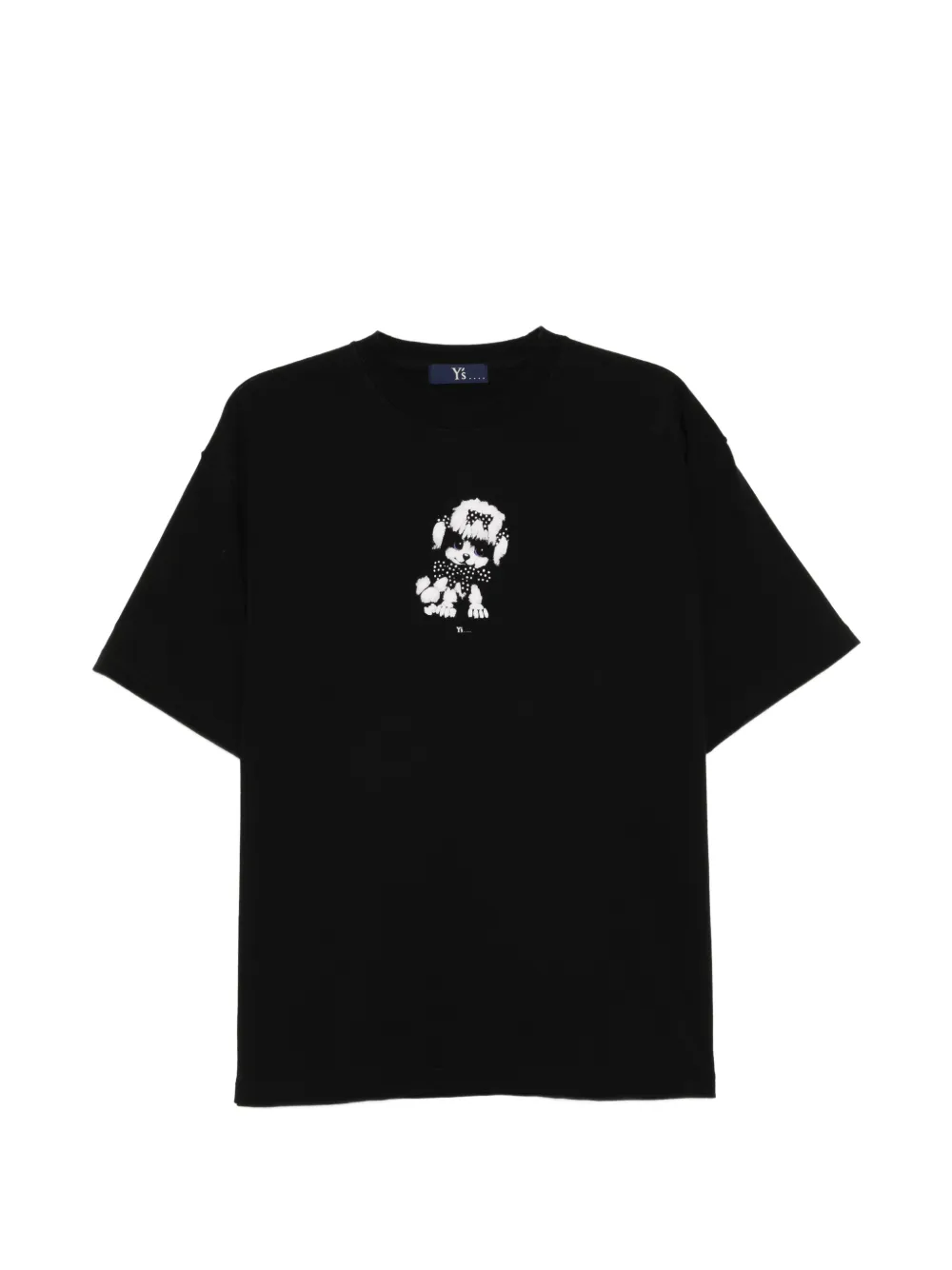 Y's poodle-print T-shirt - Nero