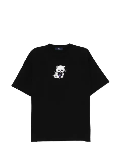Y's playera con gato estampado