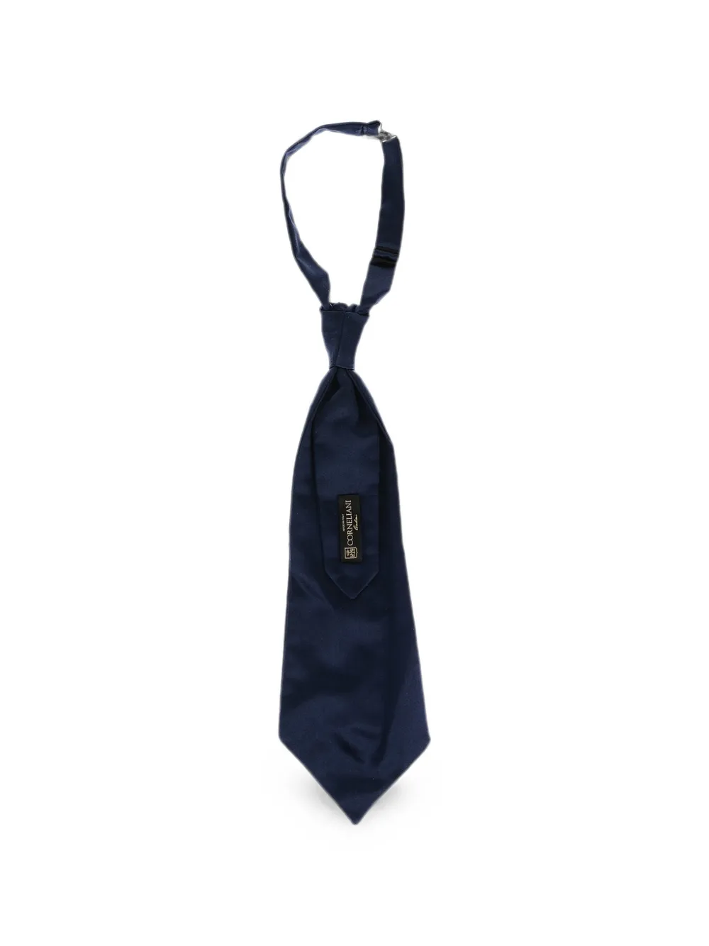 Corneliani silk ascot tie Blauw