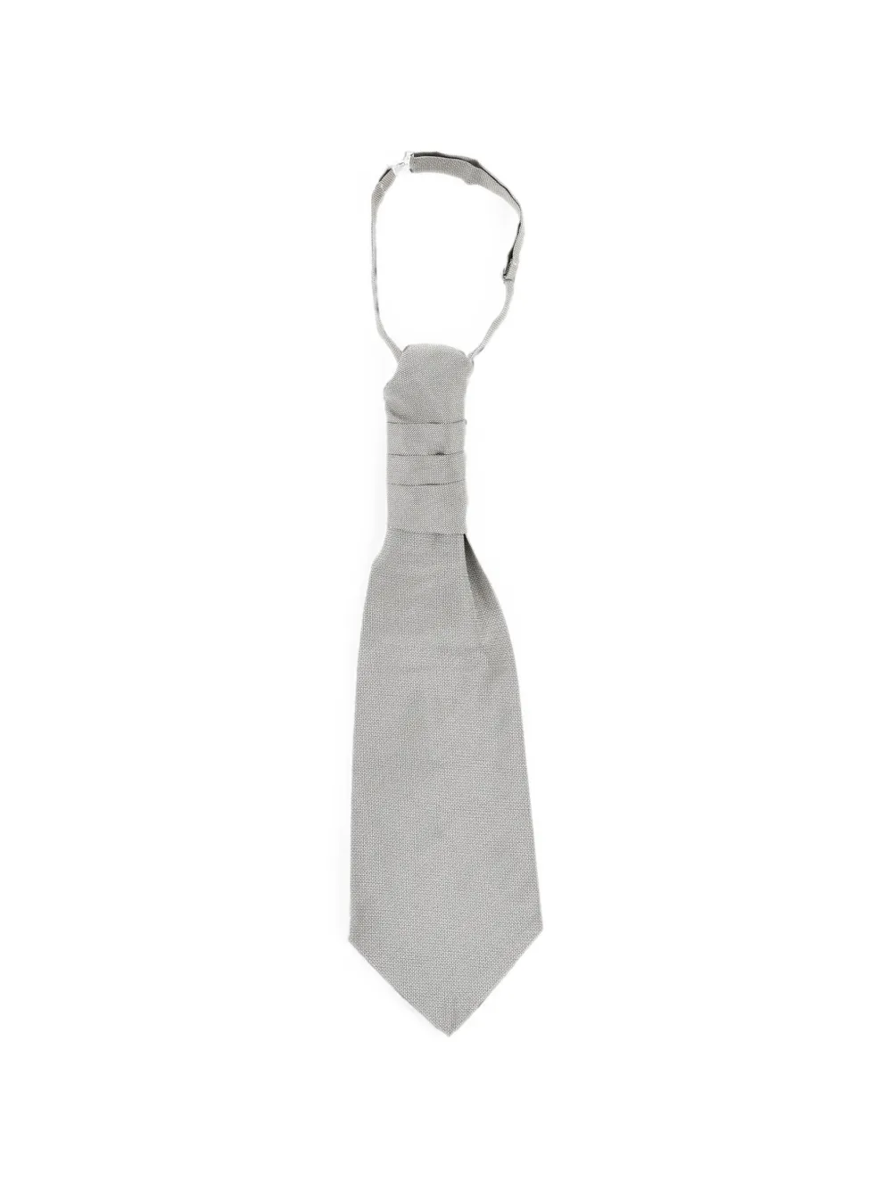 Corneliani Textured Silk Pointed-tip Tie In Gray