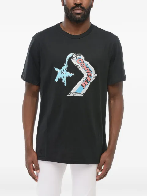 Converse logo-print jersey T-shirt