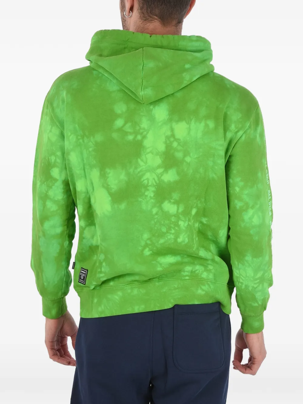 Converse tie-dye logo-print hoodie Groen