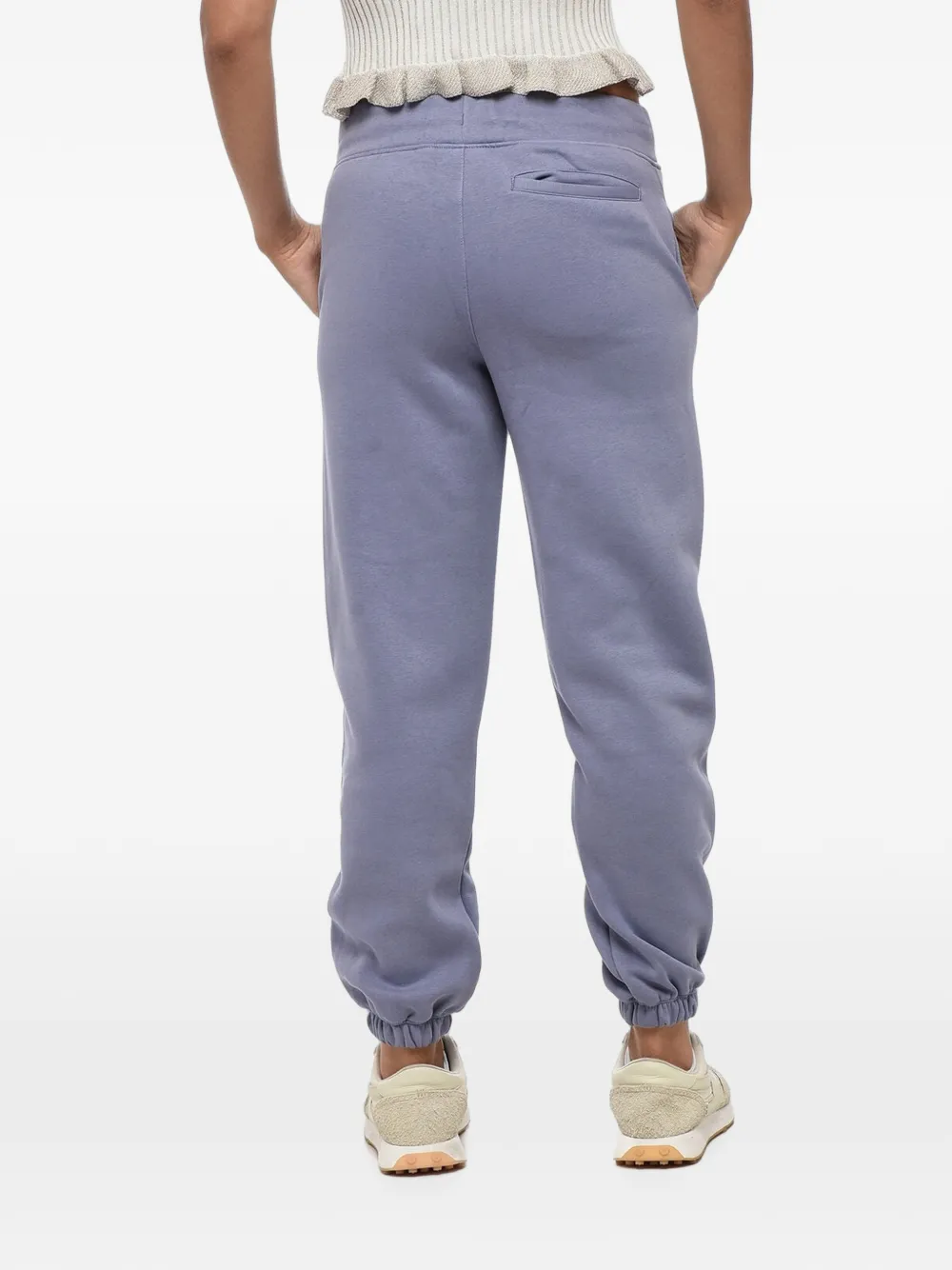 Converse logo-embroidered drawstring track pants Paars