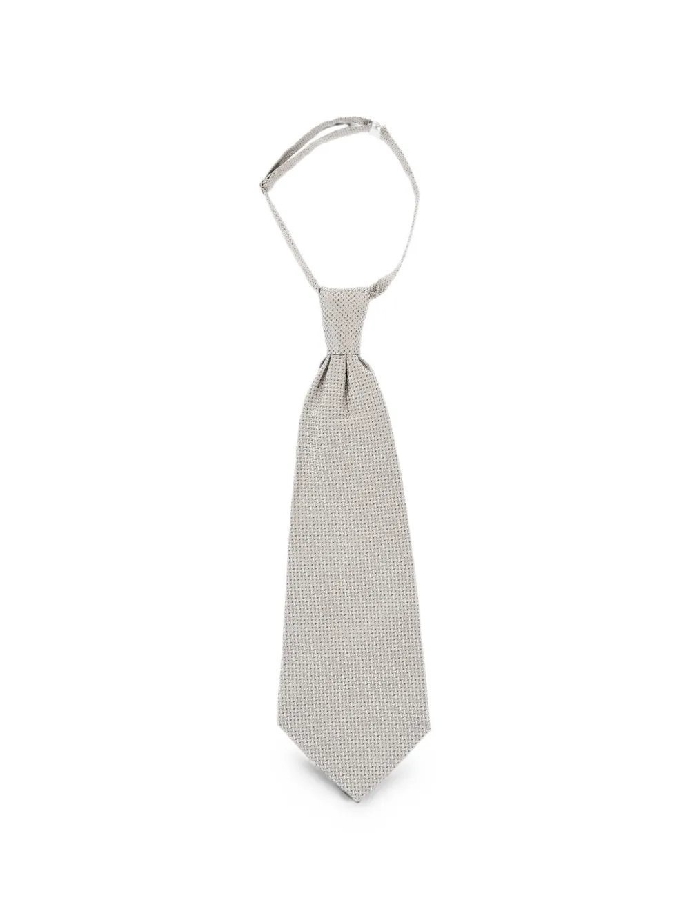 Corneliani textured silk pointed-tip tie - Grau