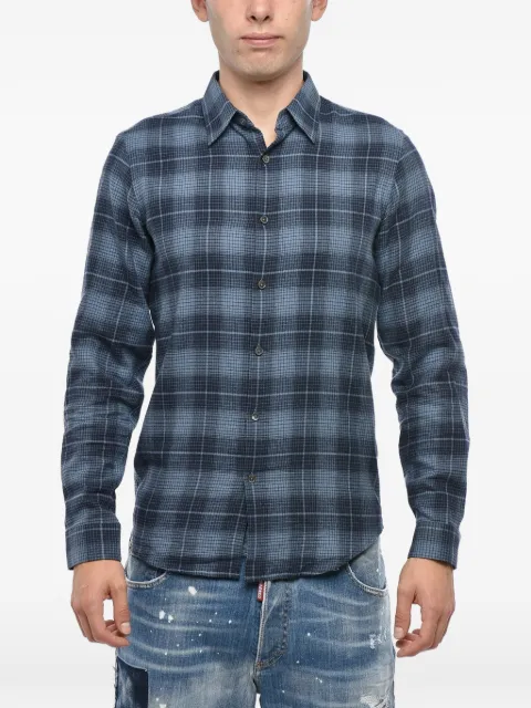 Theory plaid-pattern shirt