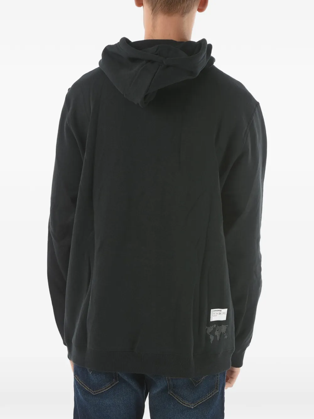 Converse Chuck Taylor logo-print hoodie Zwart