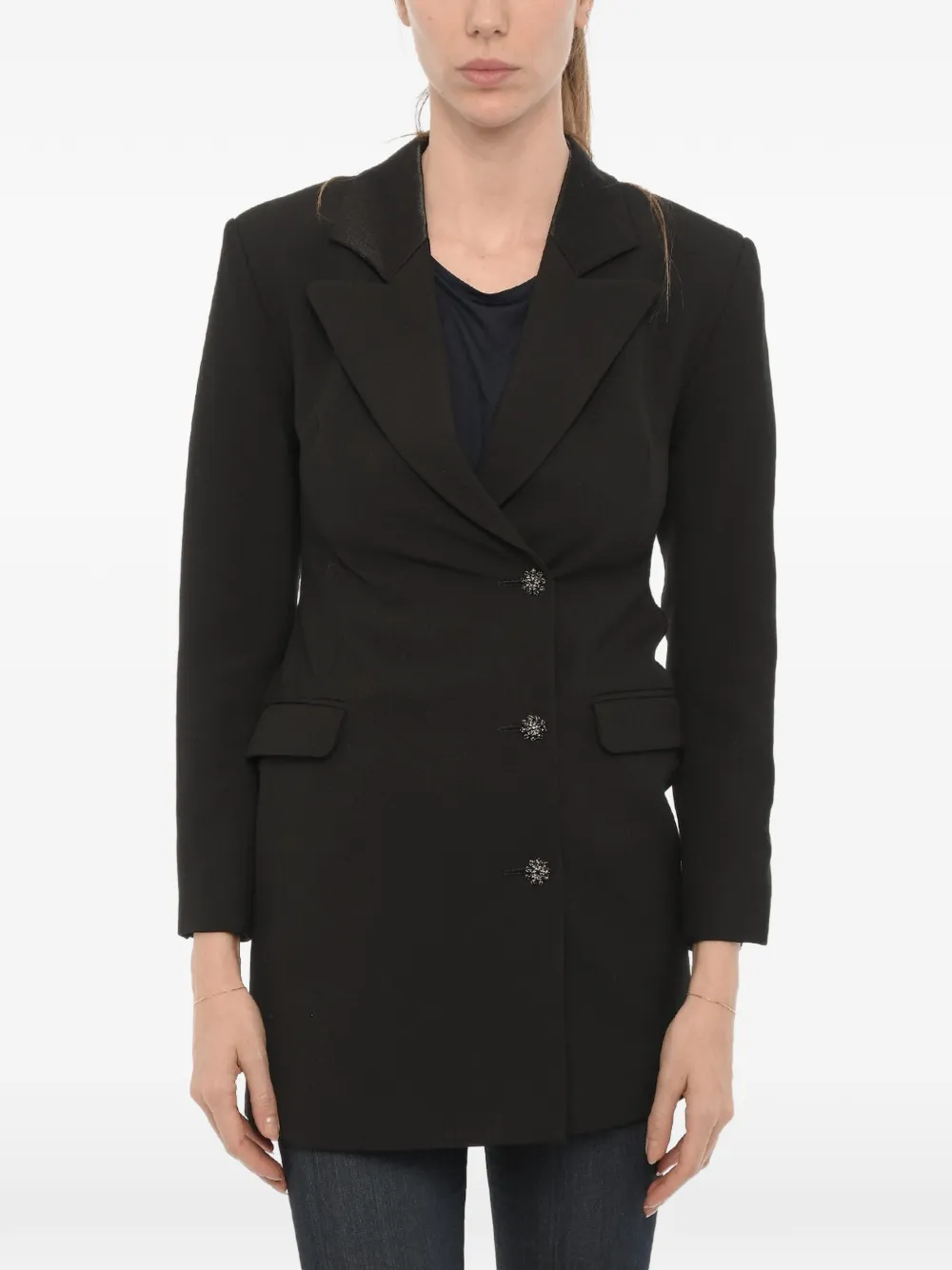 AllSaints Erykah double-breasted blazer - Schwarz