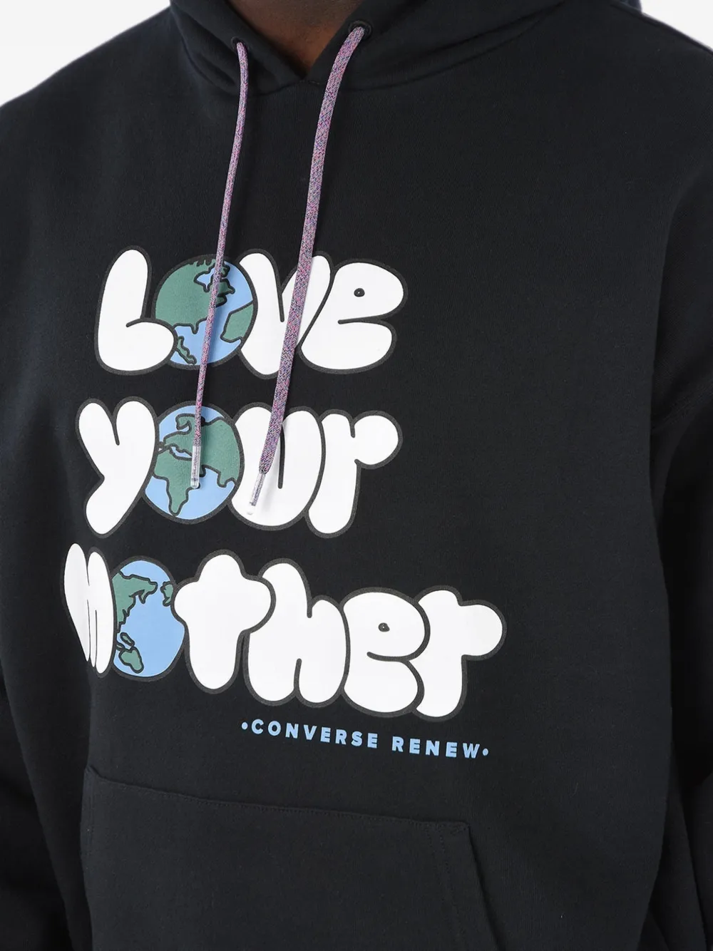 Converse Hoodie met logoprint Zwart