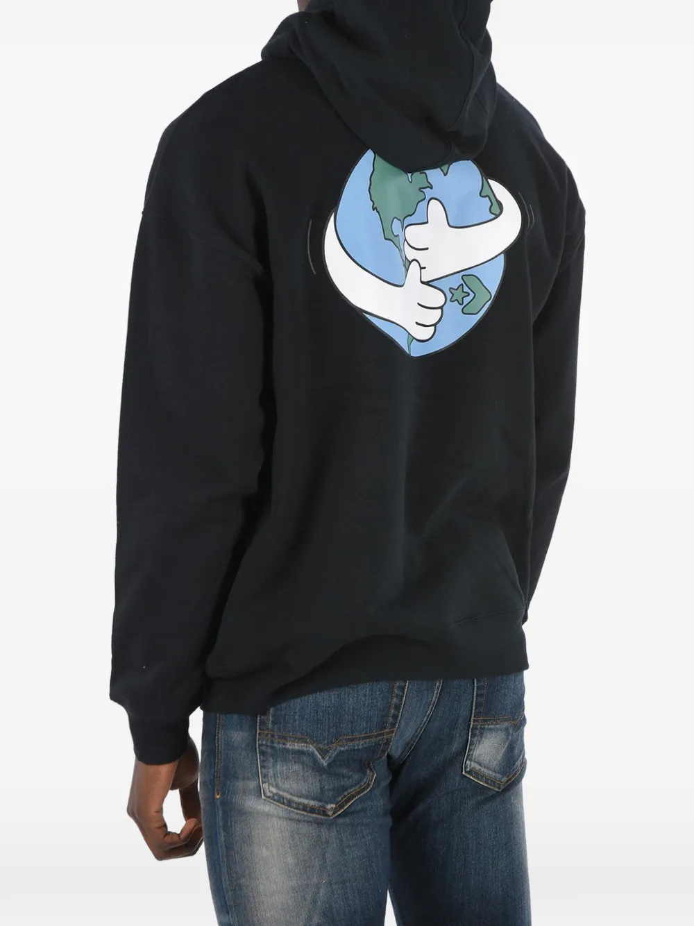 Converse Hoodie met logoprint Zwart