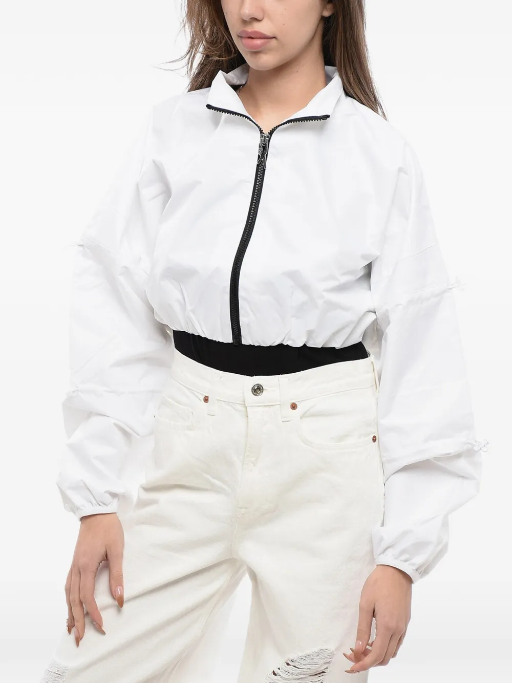 Reebok Cardi B drawstring white jacket - Weiß