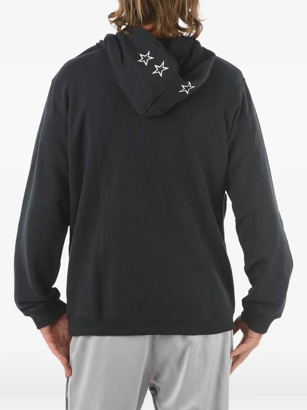 Converse All Star logo-print hoodie Zwart