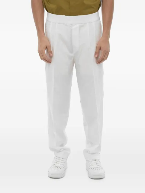 Neil Barrett double-pleat elasticated-waist tapered trousers