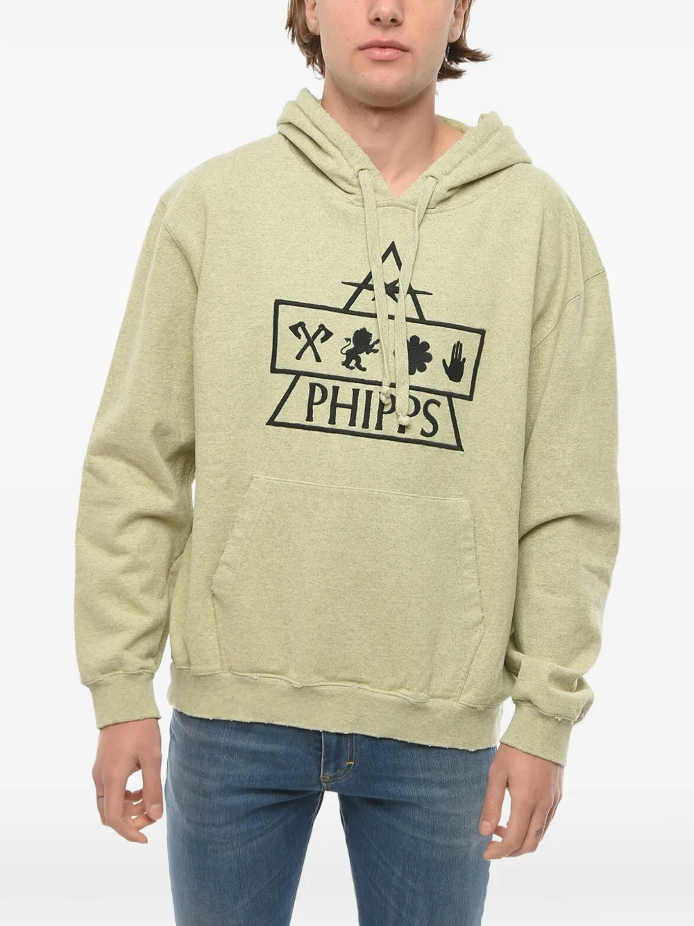 Phipps Logo-embroidered Hoodie In Green