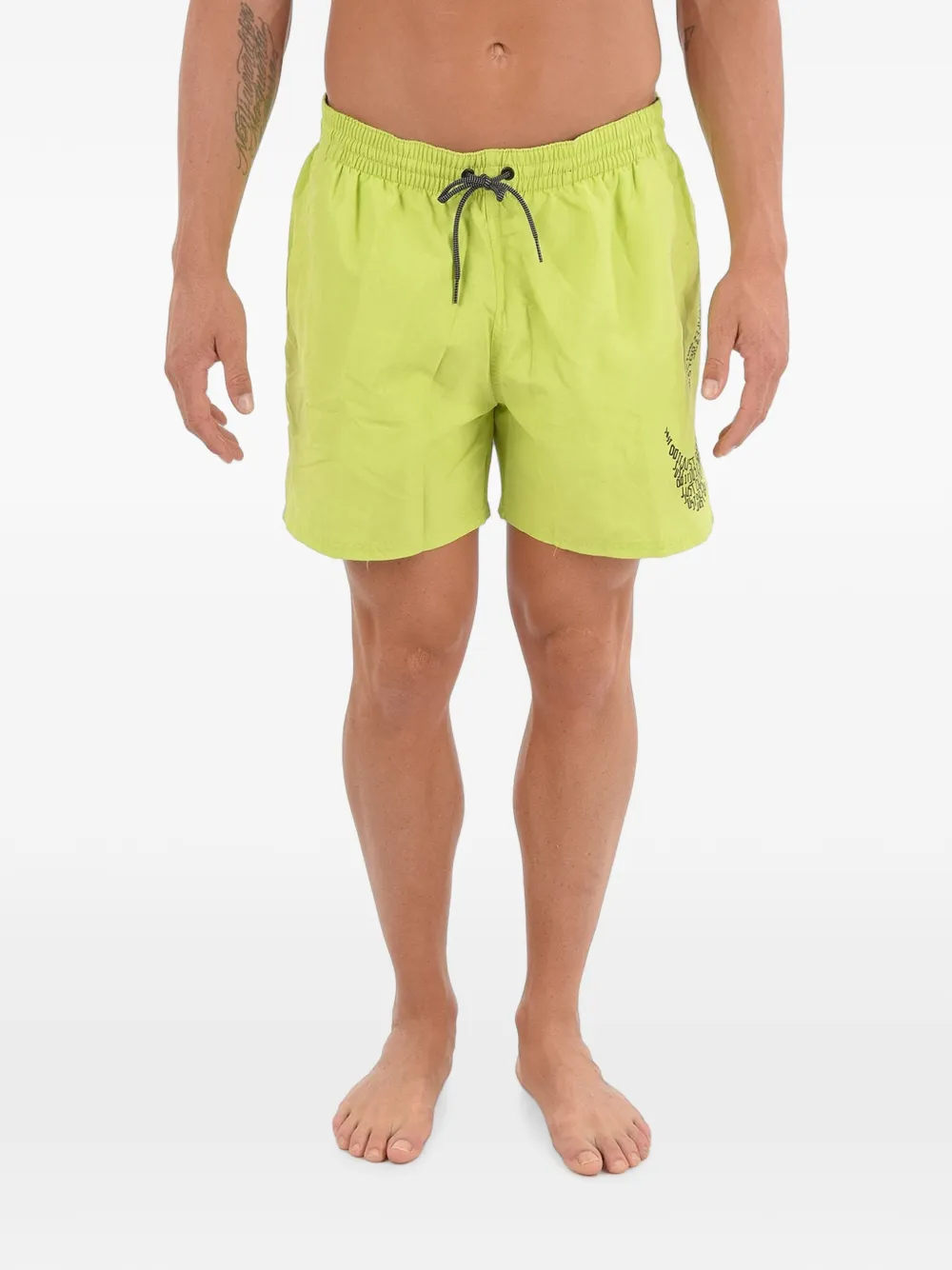 Nike Logo-print Elasticated Swim Shorts In Green