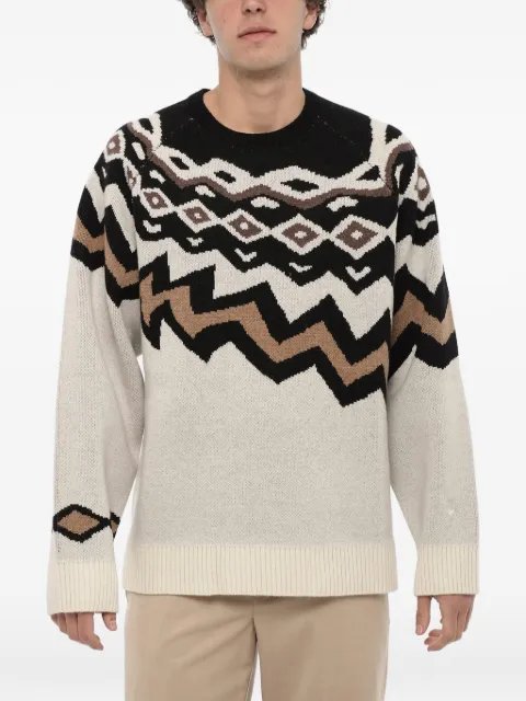 Neil Barrett geometric-pattern wool sweater